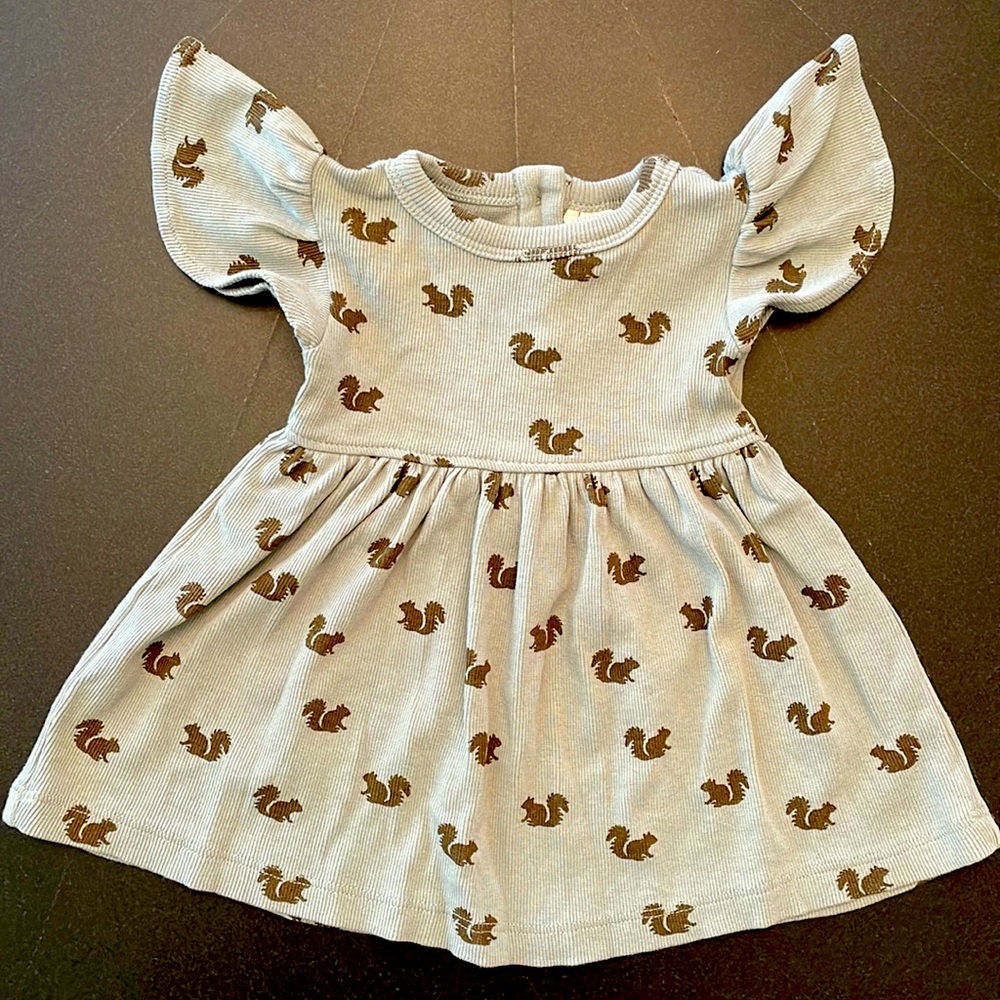Kate Quinn Flutter sleeve dress  3-6 mos.